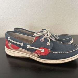 Sperry Top-Sider BLUEFISH MESH NAVY/ RED STS93382 Size 8 Nautical Patriotic